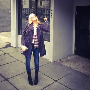 Burberry London Navy Trench